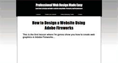 Desktop Screenshot of easywebdesignsystem.com
