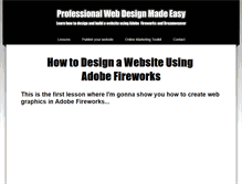 Tablet Screenshot of easywebdesignsystem.com